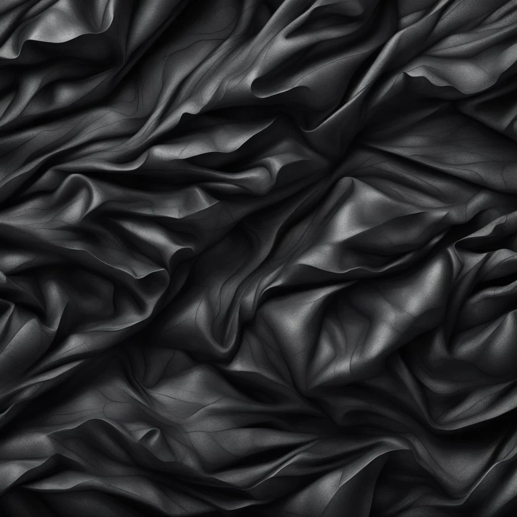 Hyper Realistic Black-Wrinkled-Paper