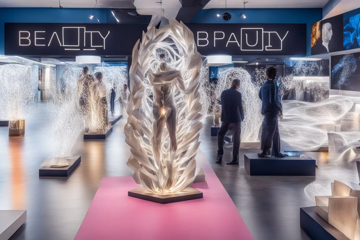 the sculpture is unusual in the form of light