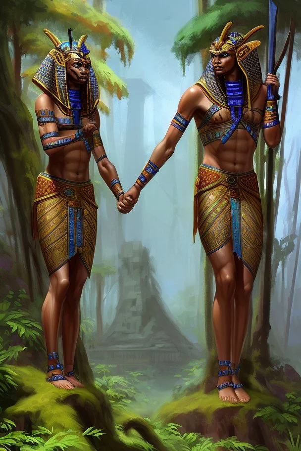 [vivid Ancient Egypt] The Sherden - Towering brothers with tree-trunk legs, like the Denyen but twice as mean. They bang their huge axes and yell their wild tongues, thirsting for enemy bones to crack between their teeth.