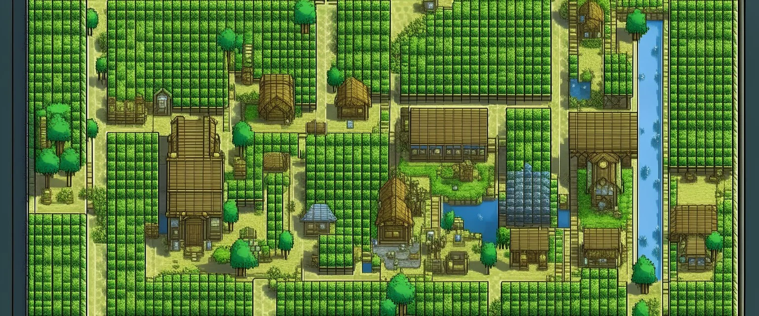 bird eye rpg maker map