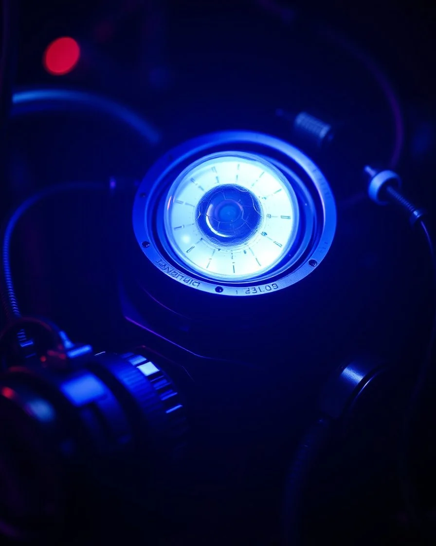 Super Details of Technology object still life , The images surreal and horror atmosphere. shot by a Tim walker --ar 3:4 --style raw