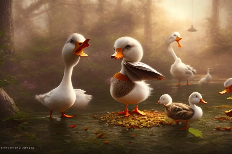 duck vandalism, perfect composition, hyperrealistic, super detailed, 8k, high quality, trending on artstation, studio photo, highly detailed, wide borders