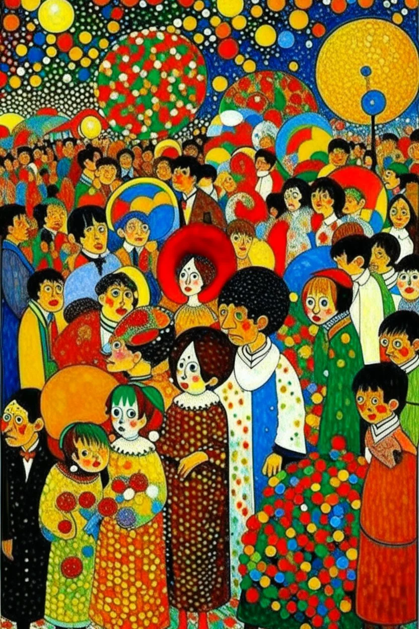 It's my life Don't you forget Caught in the crowd It never ends; Pointillism; Fauvism; Klimt