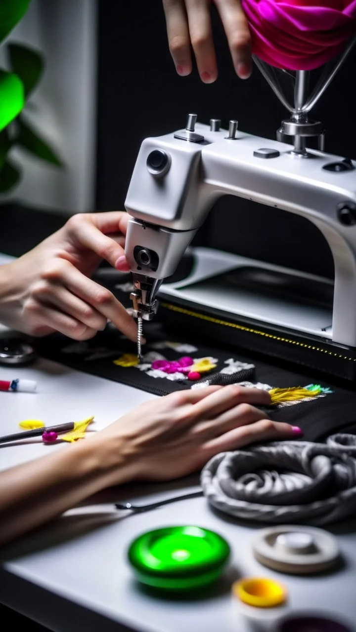 aesthetics of sewing, modern tailoring, manicures, sewing machine