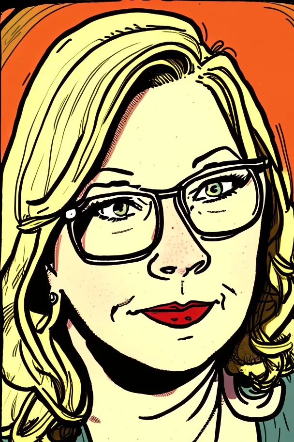 Comic portrait of Rhonda Rowsey