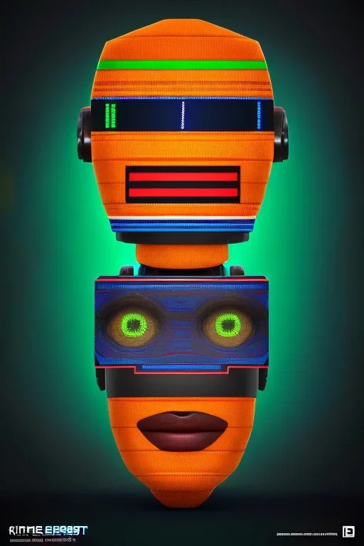 robot portrait in Kente, cinematic, ghana flag, african pattern symbols, engraved, 8k quality