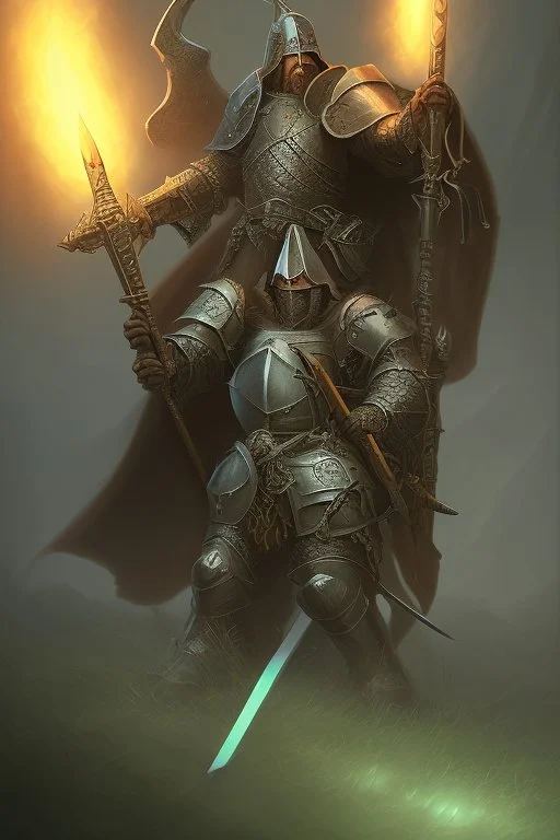 crusader holy light olive green dark medieval knight paladin crusades diablo demon dark ages templar