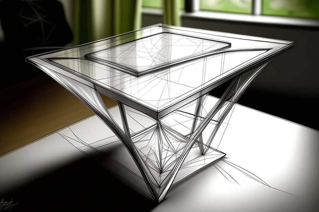 “Table” Concept Diamond Sketch in a creative