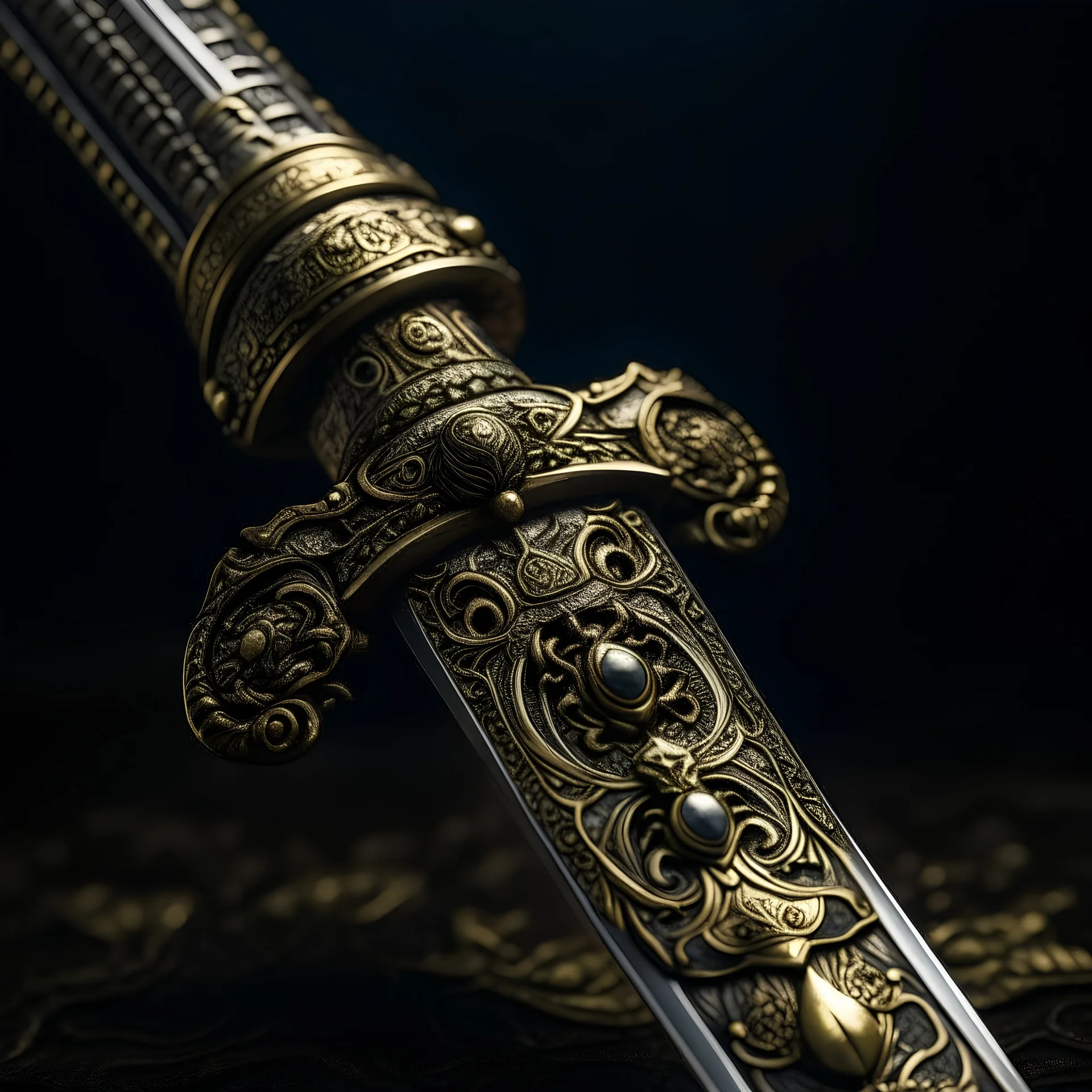 portrait of ornate dagger