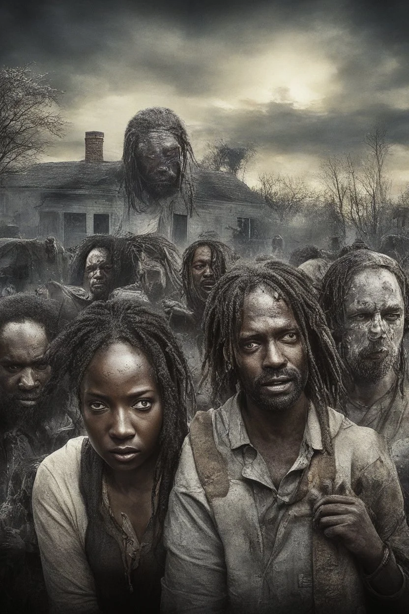 the Walking Dead - The Ones Who Live Rick and Michonne TV show Poster