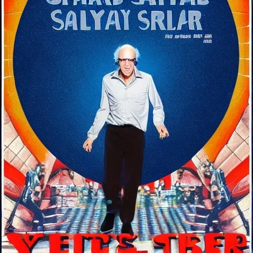 Larry David in a Saturday Night Fever dream movie poster