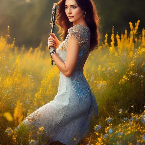 country side full body shot , woman standing,highly detailed, hyper-detailed, beautifully color-coded, insane details, intricate details, beautifully color graded, Cinematic, Color Grading,