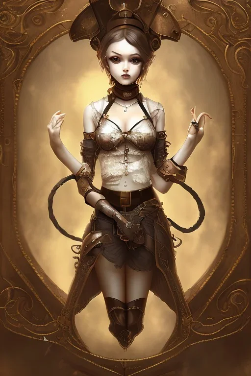 hell end solitary body girl darkness sad steampunk cute