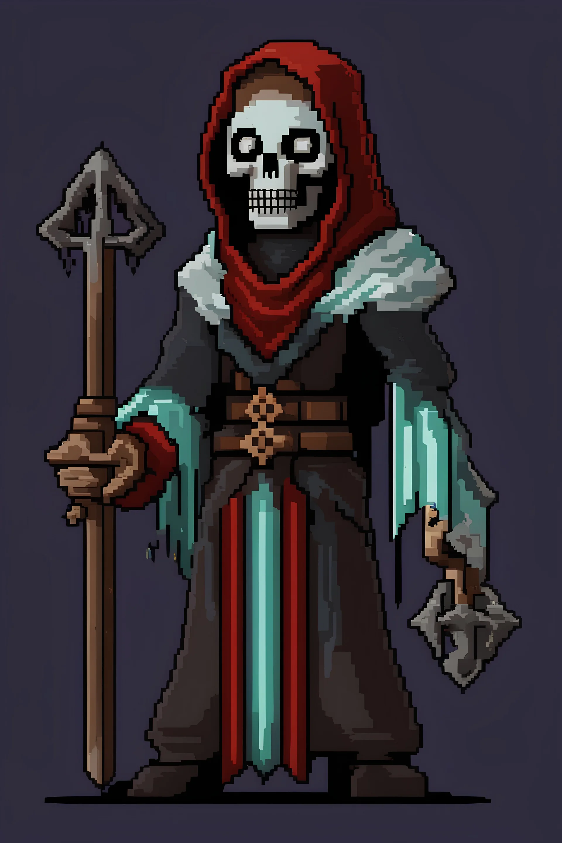 Necromancer game pixel art