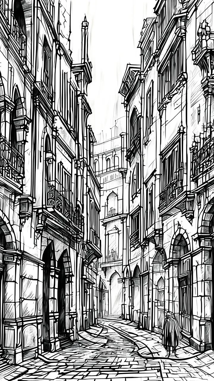 Fine line draw style