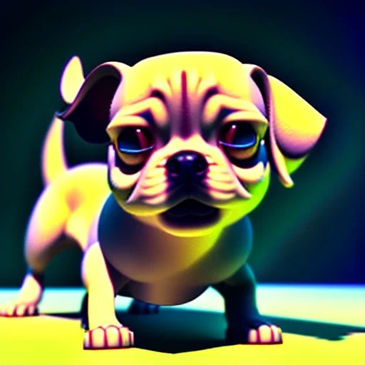 cute 3d cgi disney animation style dog, 8k resolution, ultra hyperdetailed, Unreal Engine 5, very small details, realistic