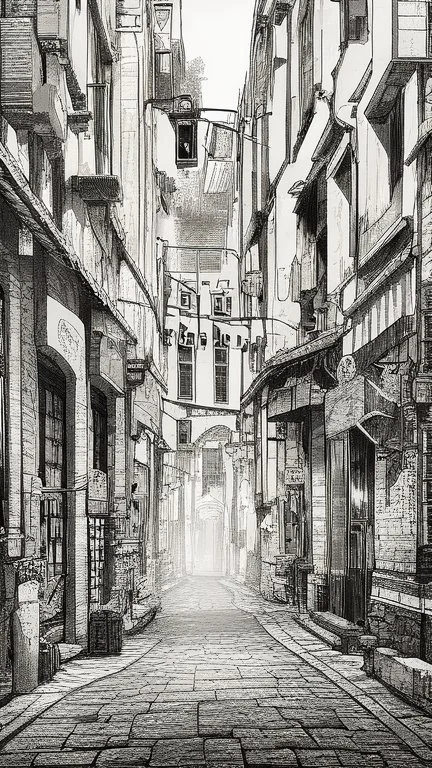 Fine line draw style