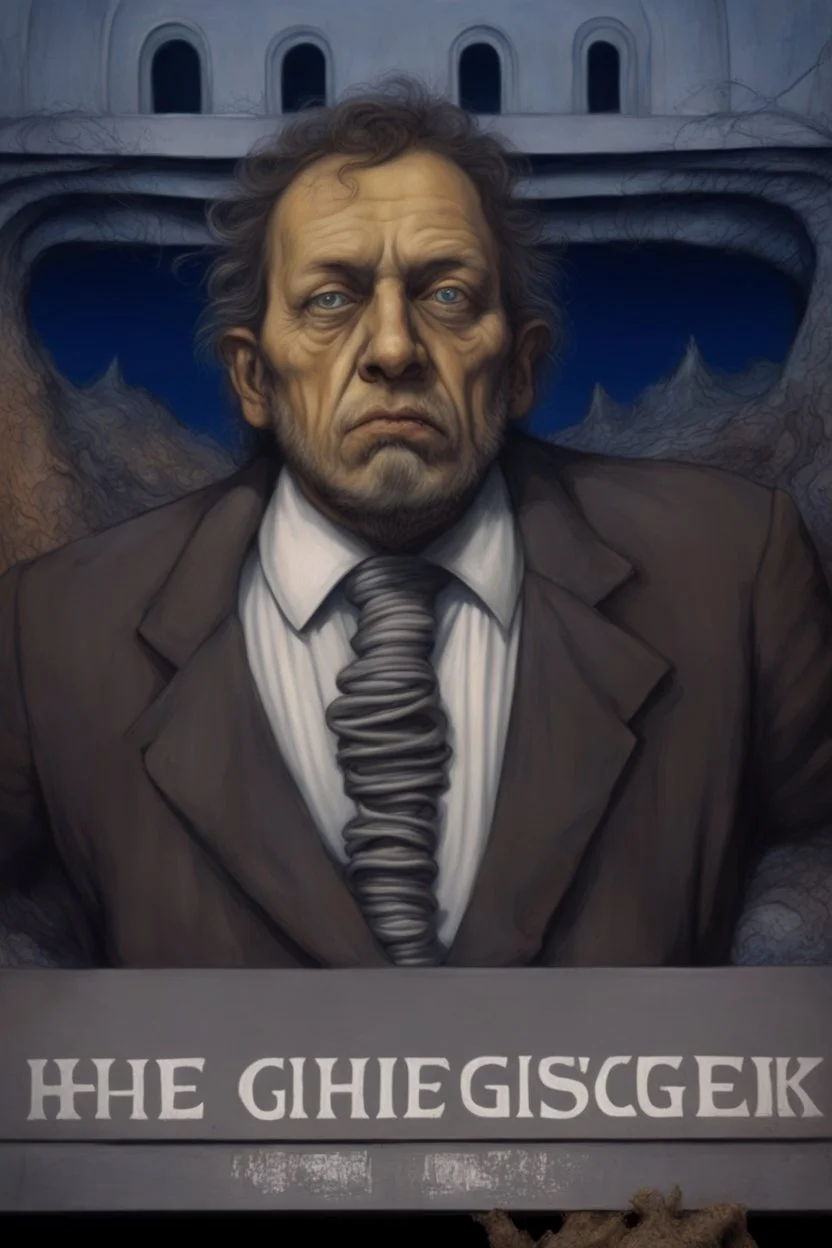 The face of a man with hairy curly head a thin line draw ، front view camera, decayed and rotting with grotesque proportions and imagery. surreal horror, biomechanical design, by hr giger and beksinski , fine lines draw
