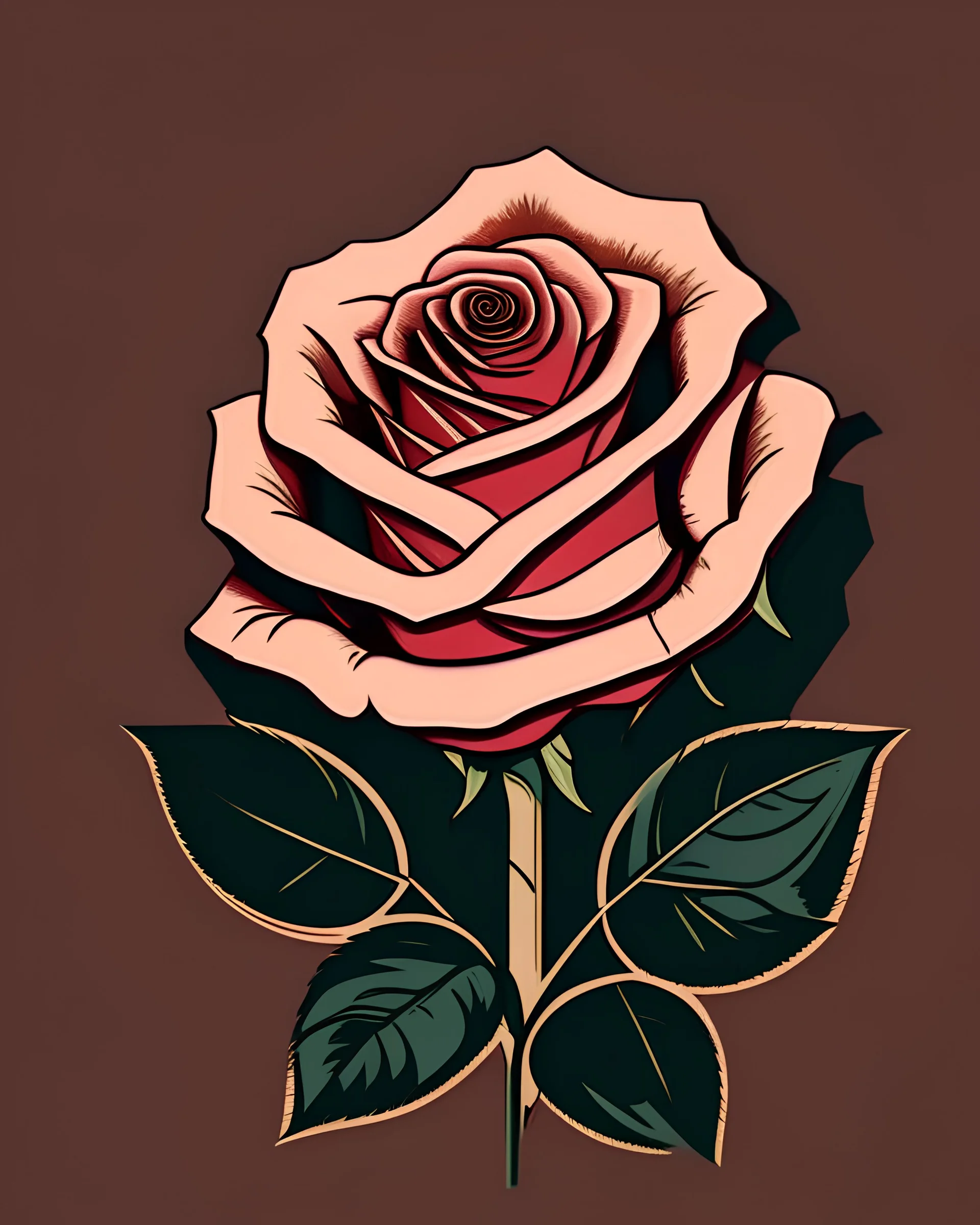 generate me an aesthetic rose icon