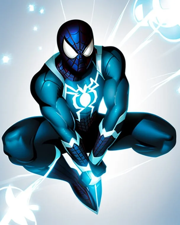 spider-man as DC blue lantern