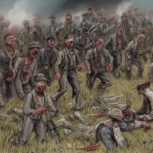 zombies invading confederate lines