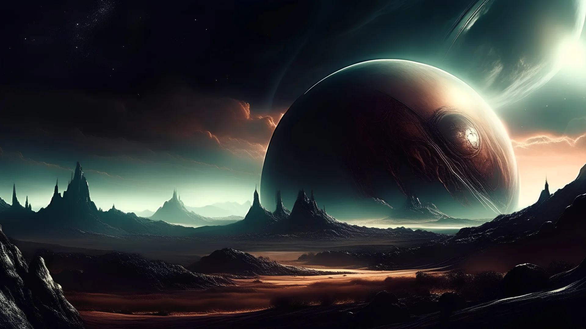 sci fi planet, ominous, mysterious