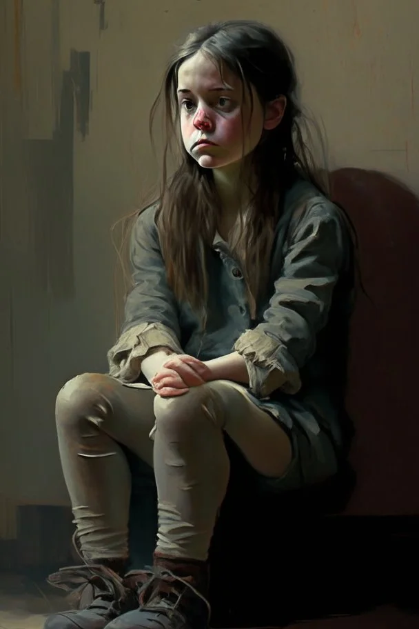 Sitting girl