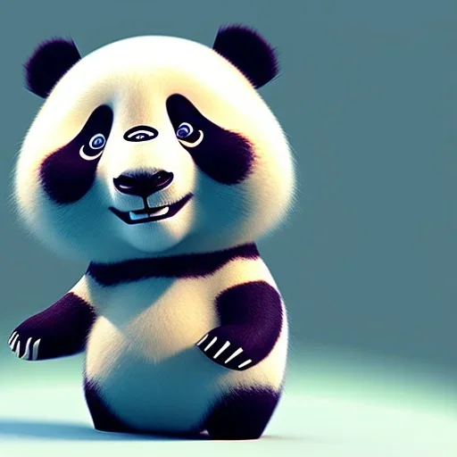 cute panda by pixar