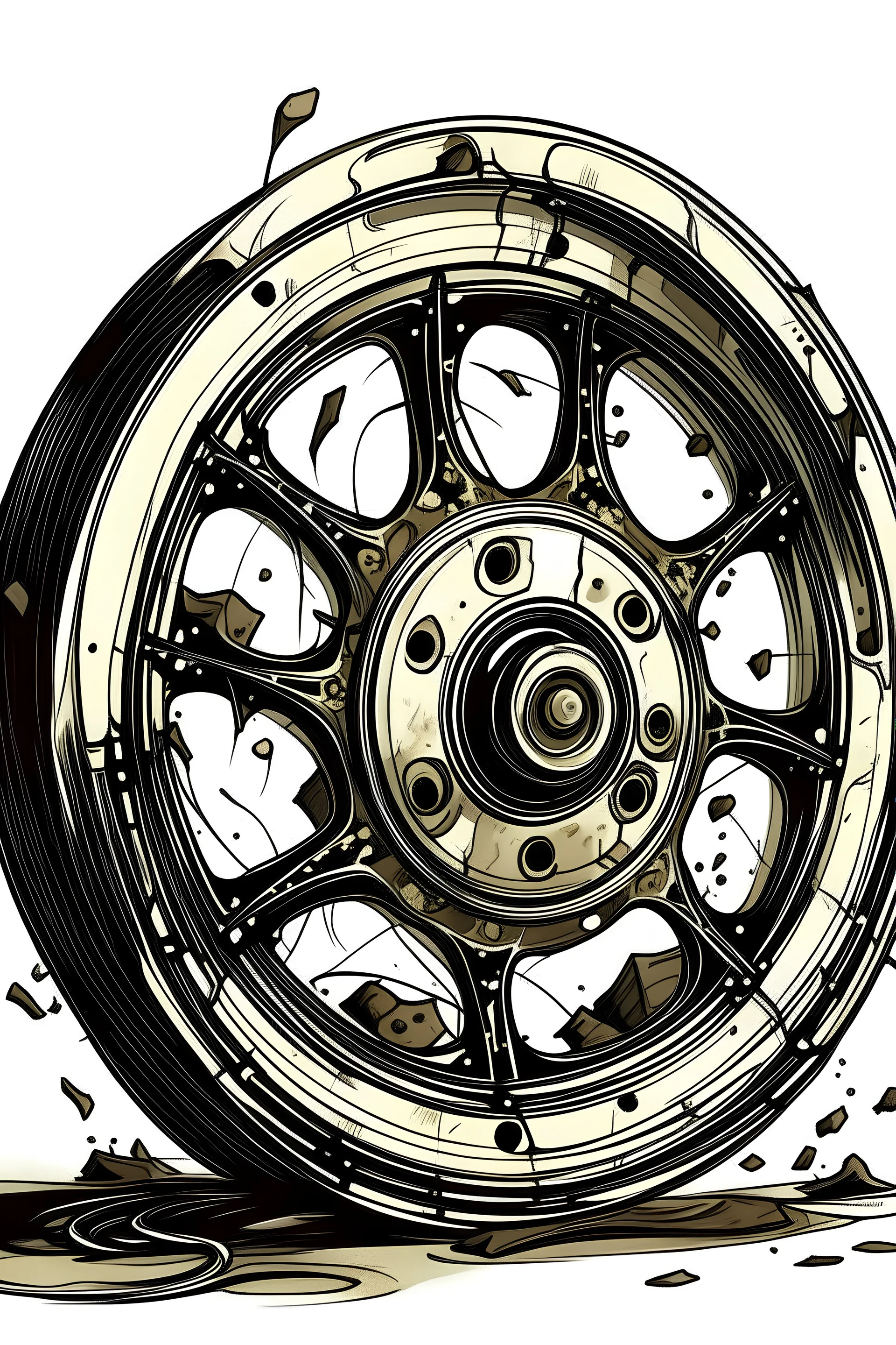 Film reel rotten draw