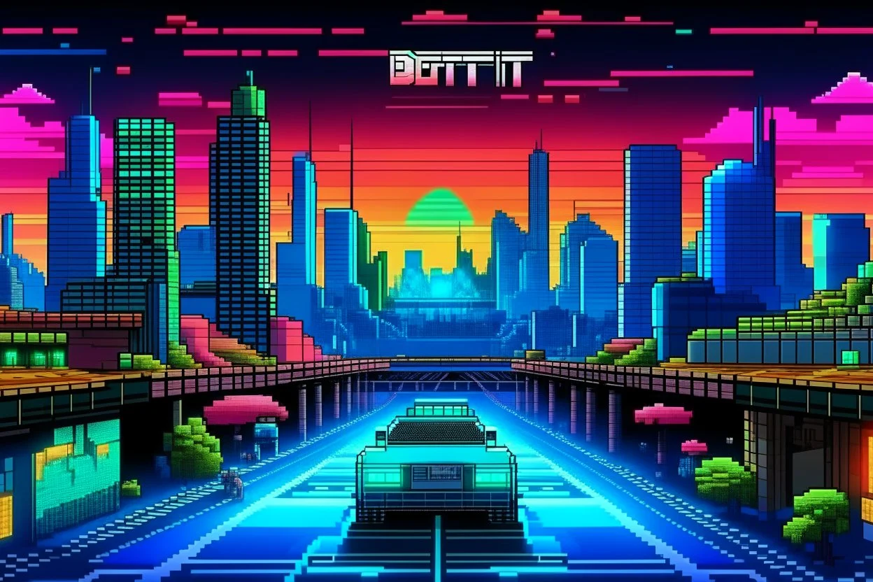 ALBUM COVER - 8BIT DETROIT TECHNO RAVER