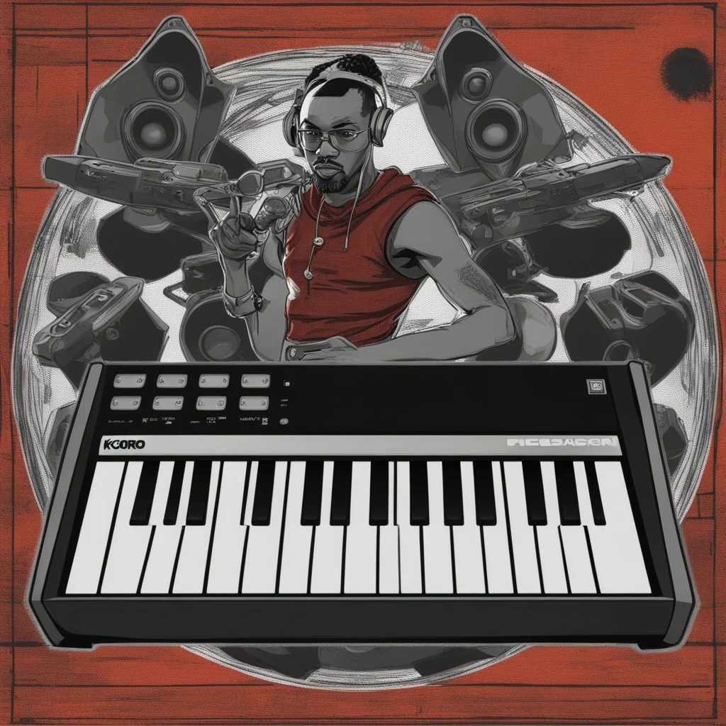 Contest music producer tekno korg posterizzato