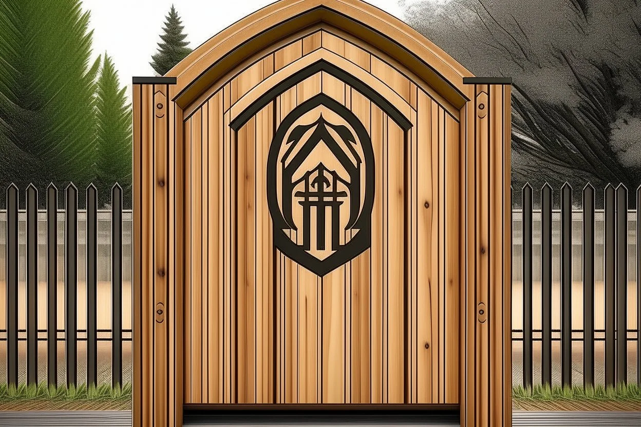 logo design for wooden gates making business