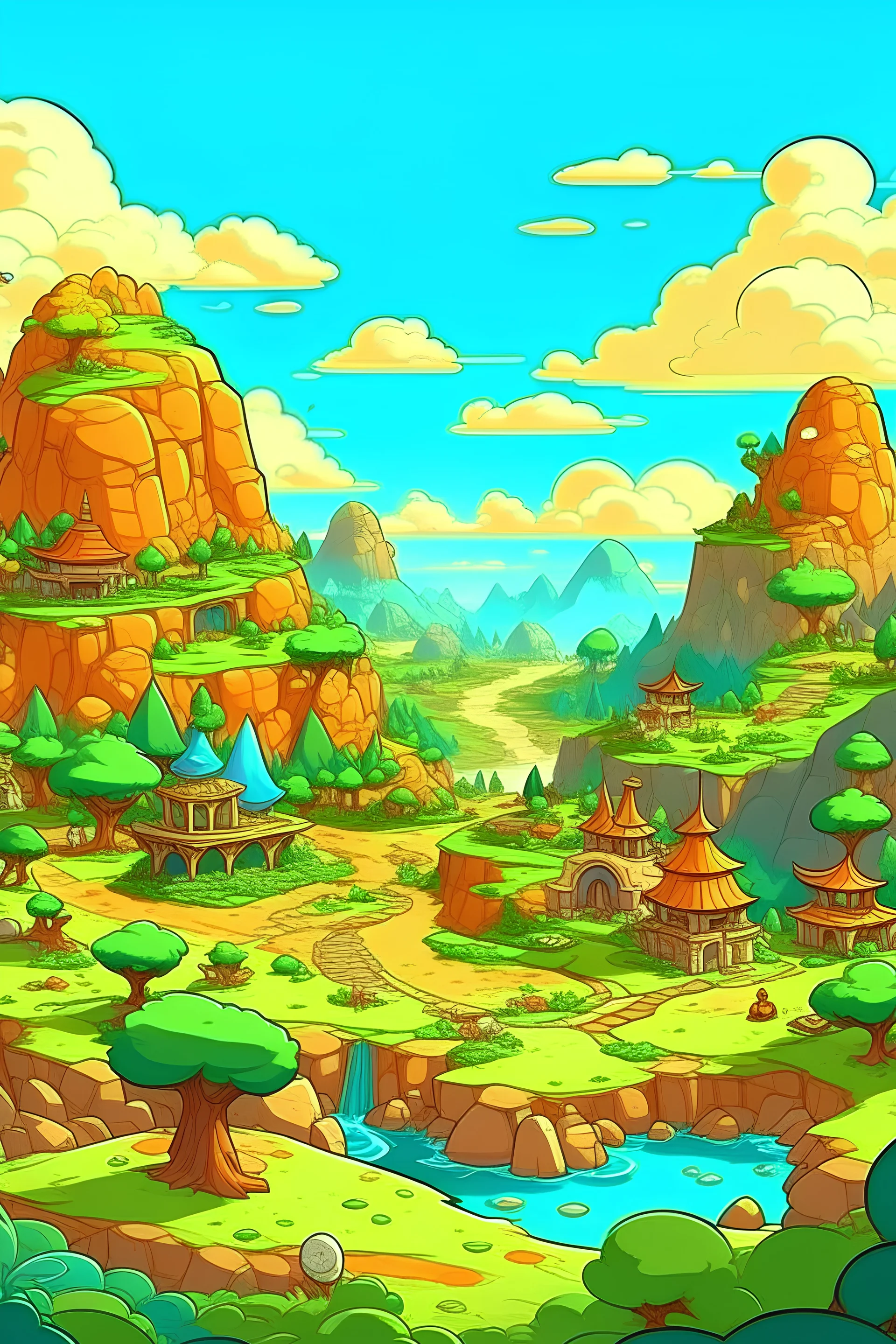 Create a banar landscape image for Aysha's Cartoon Paradise.