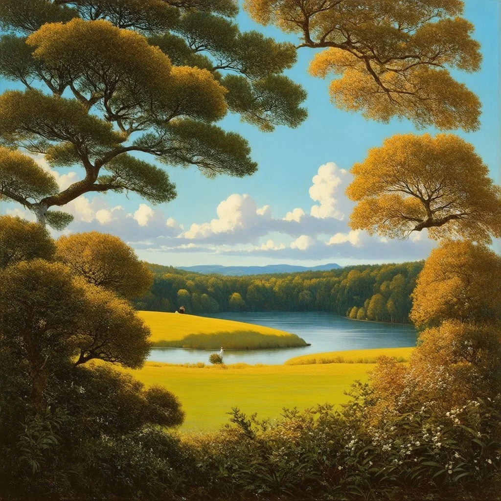 Sublime nature, Henri Rousseau, hyperrealistic, hypnotic, obsessive, real world