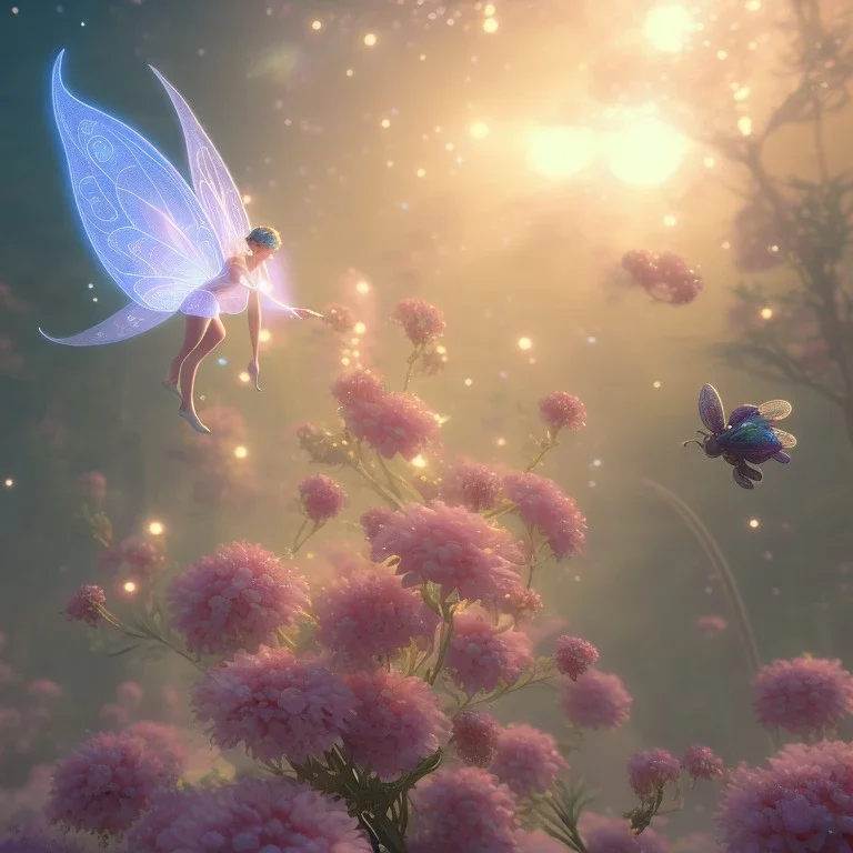 subtle transparent fairy flower in a galactic ambiance, delicate colors, in the foreground, full of details, smooth，soft light atmosphere, light effect，vaporwave colorful, concept art, smooth, extremely sharp detail, finely tuned detail, ultra high definition, 8 k, unreal engine 5, ultra sharp focus