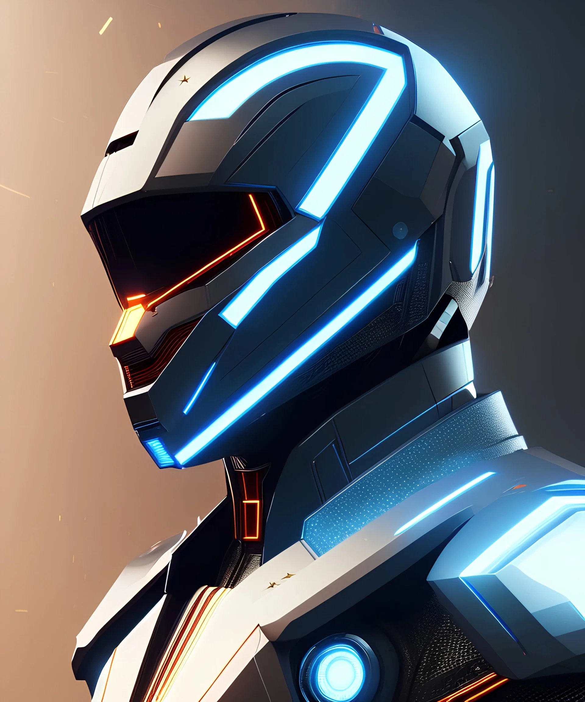A portrait of a crystalised king, lightening tron suit, atmospheric, realistic, cinematic lighting, lights, unreal engine 5