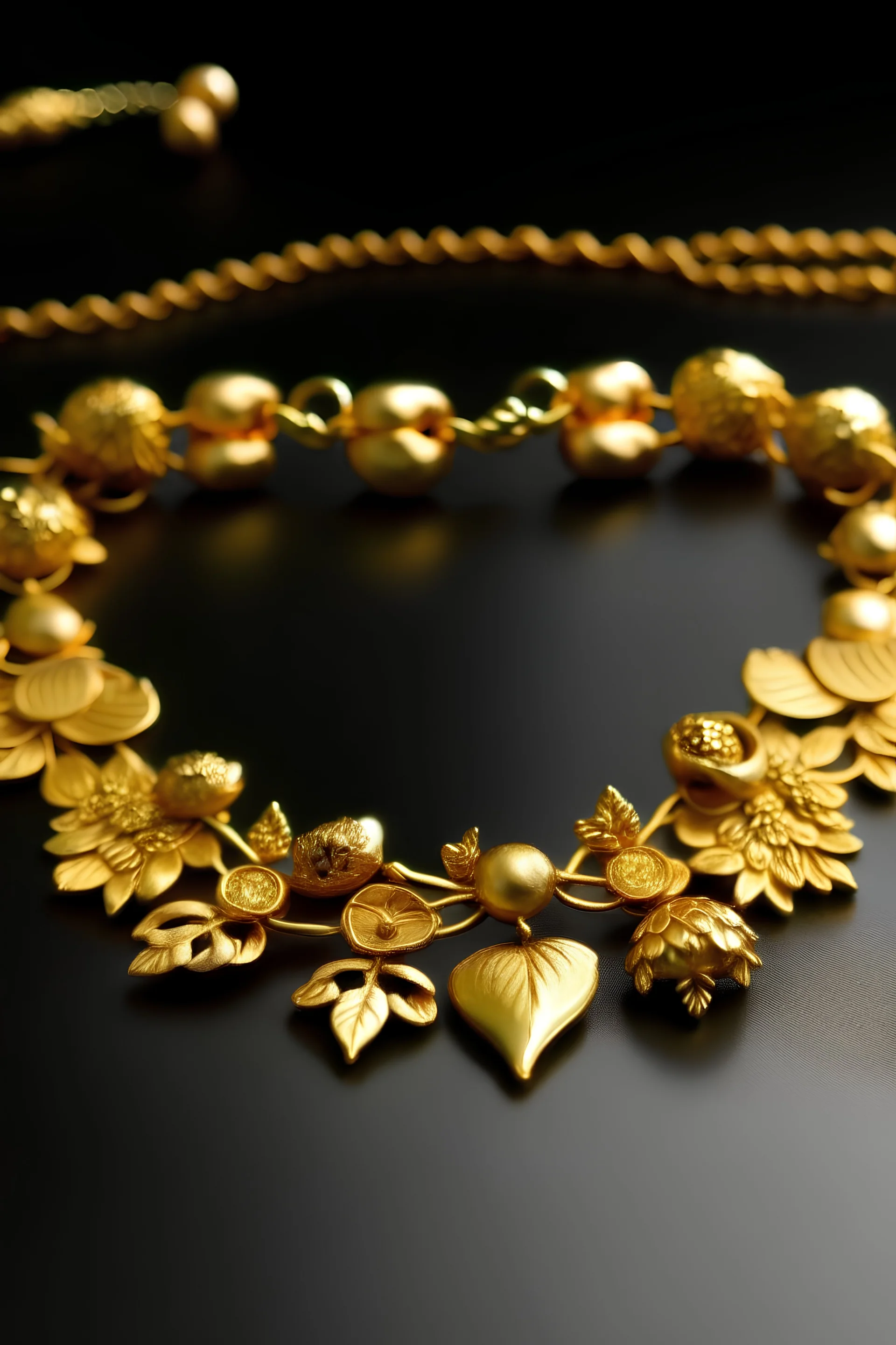 You can create a gold necklace