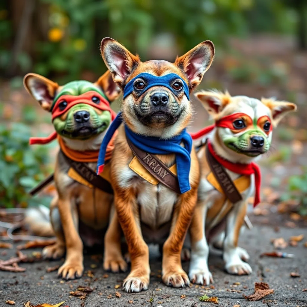 Teenage Mutant Ninja Canines.