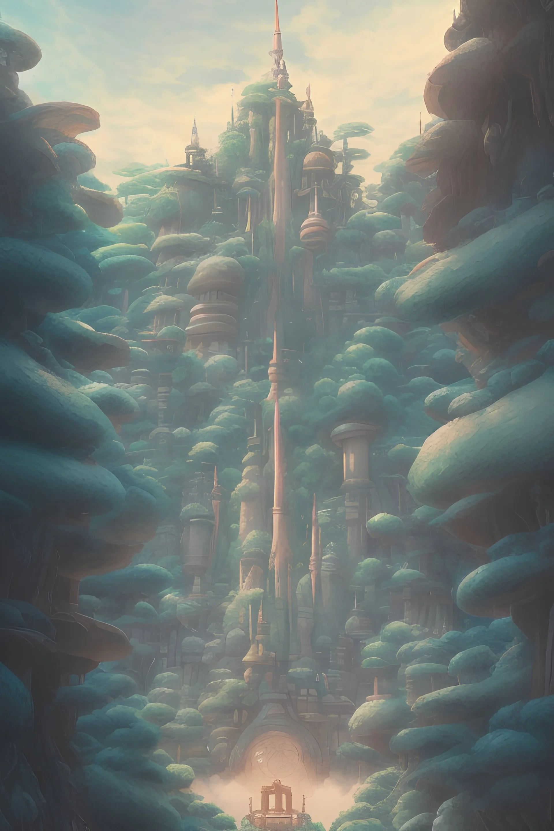 Studio Ghibli movie set in a high fantasy desert
