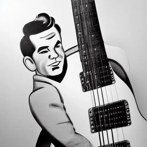 50'S GREASER GUITAR ROCKABILLY