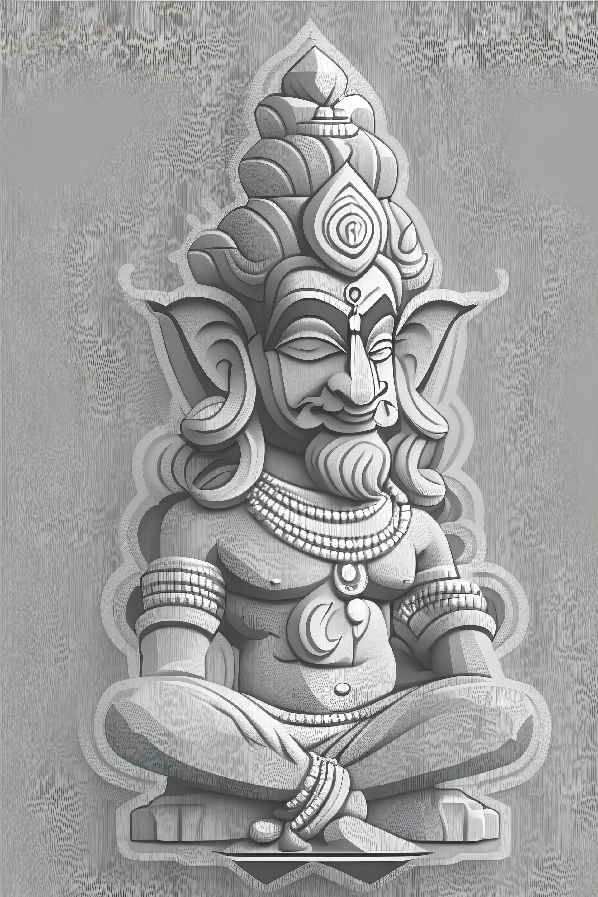 Buy Hindu god pencil Handmade Painting by SOYLI SAHA. Code:ART_7901_70770 -  Paintings for Sale online in India.