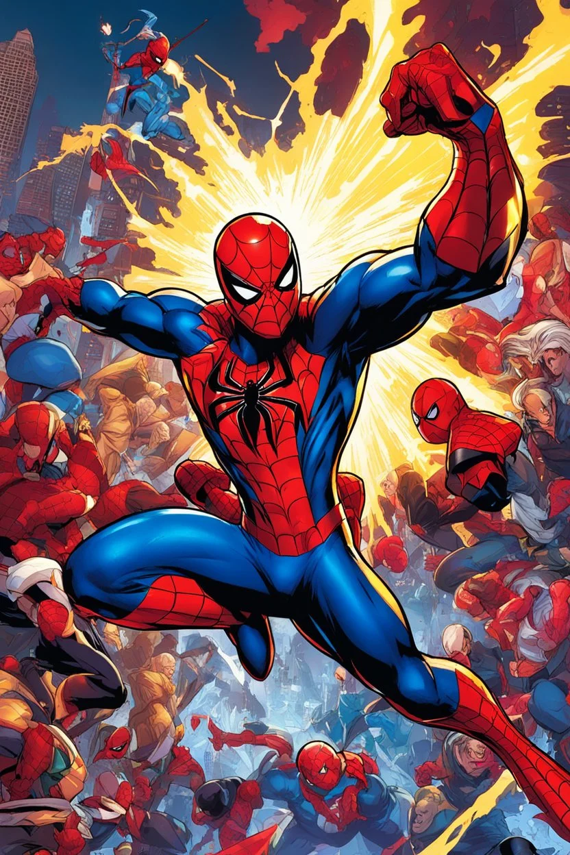 Marvel vs Capcom - Spider-Man (2020) Tradd Moore homage to Bengus colored by Davi Pinheiro (2023)