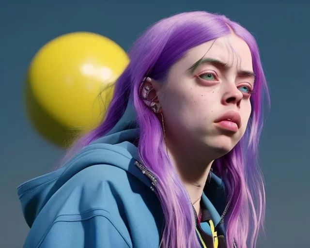 Billie Eilish, booty, photorealistic, 2k