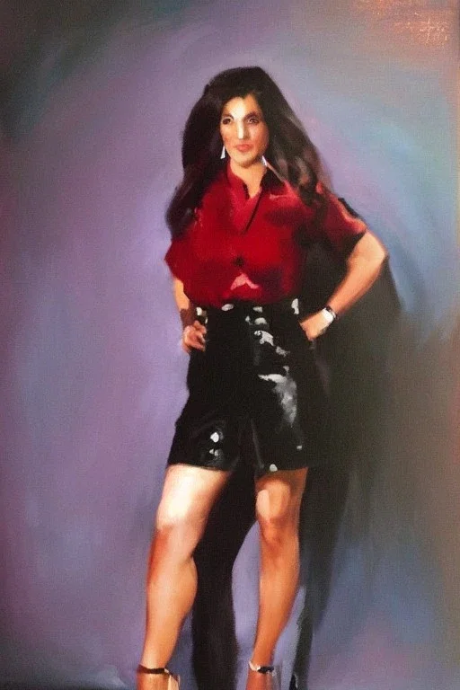 Full body portrait, painting, medium shot lady style of todd McFarland