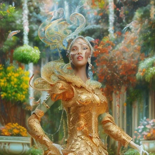 masterpiece, sango fantasy, fantasy magic, intricate, sharp focus, illustration, highly detailed, digital painting, concept art, matte, artgerm and paul lewin and kehinde wiley, full figure, fit in board, cyber punk, pretty accurate hands face fingers, natural aye