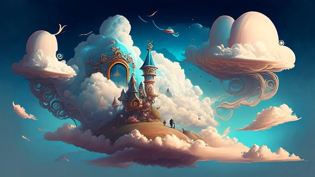 Fantasy style illustration with clouds: Dream Chronicles