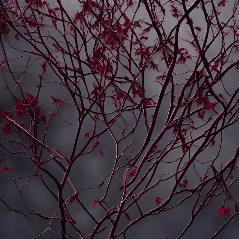 burgundy branches