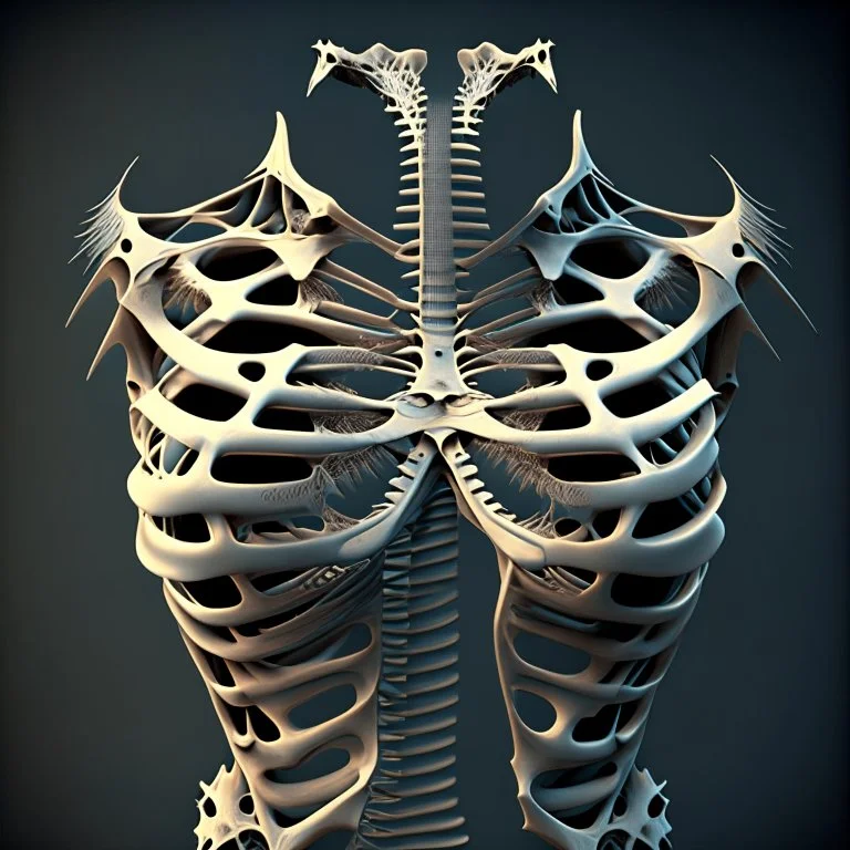 chest spikes bones