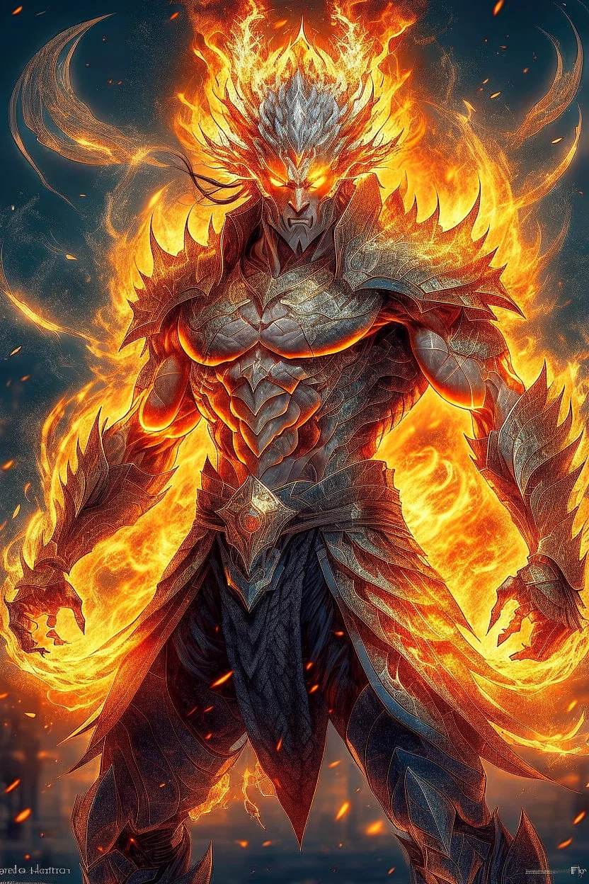 Fhoto full body, high reality, Raw, King of dragon warrior fight with Raiden, very angry, digital art, intricate details, powerful composition, explode light, captivating, , trending on artstation, sharp focus, studio photo, intricate details, highly detailed, fire background, by addie_digi