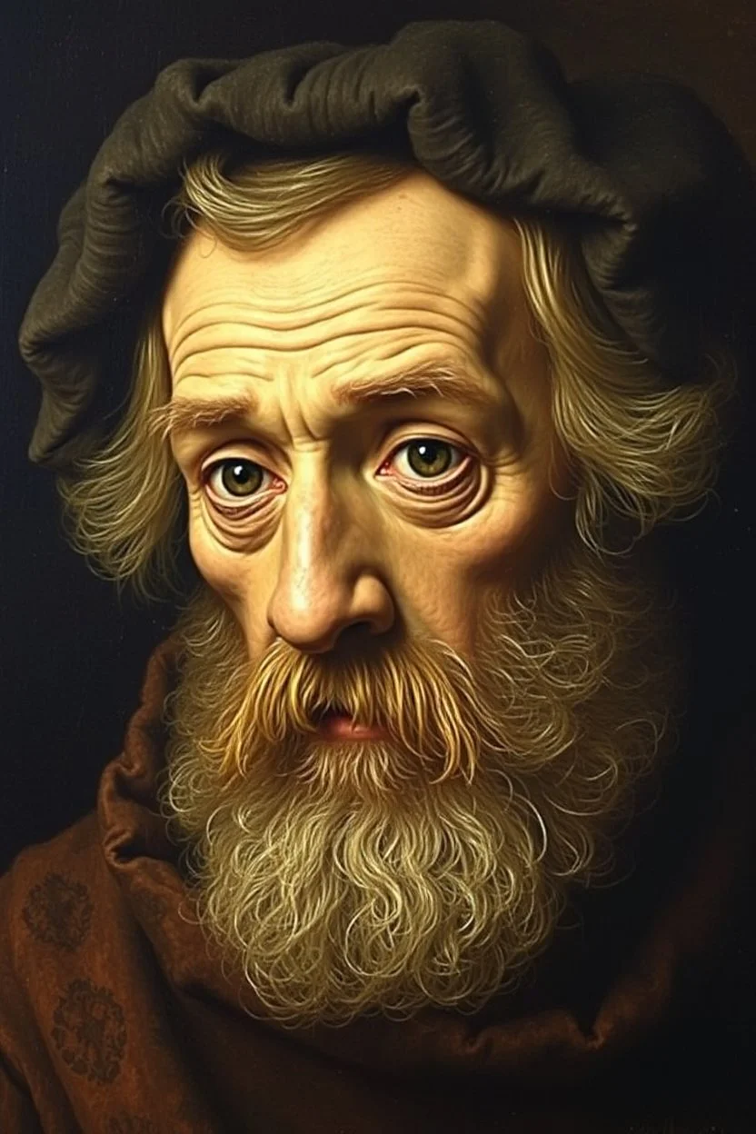 the face of the people that hate bovaer painted by Rembrandt